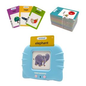 Talking Flash Cards for Children Pictures and Audible Words Educational Toy Blue |