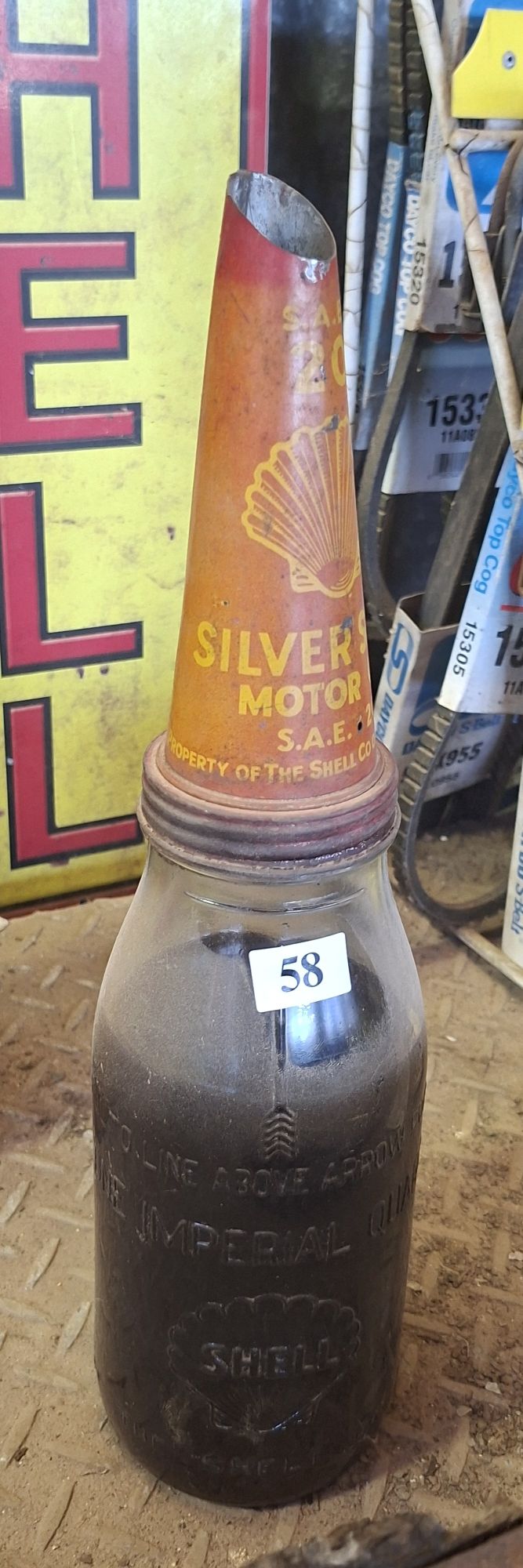 Shell Oil Bottle And Pourer Cap