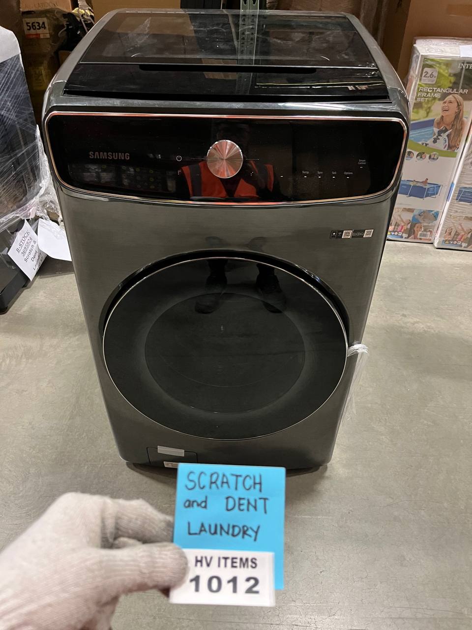 SAMSUNG 6.0 CU. FT. TOTAL CAPACITY SMART DIAL WASHER WITH FLEXWASH AND