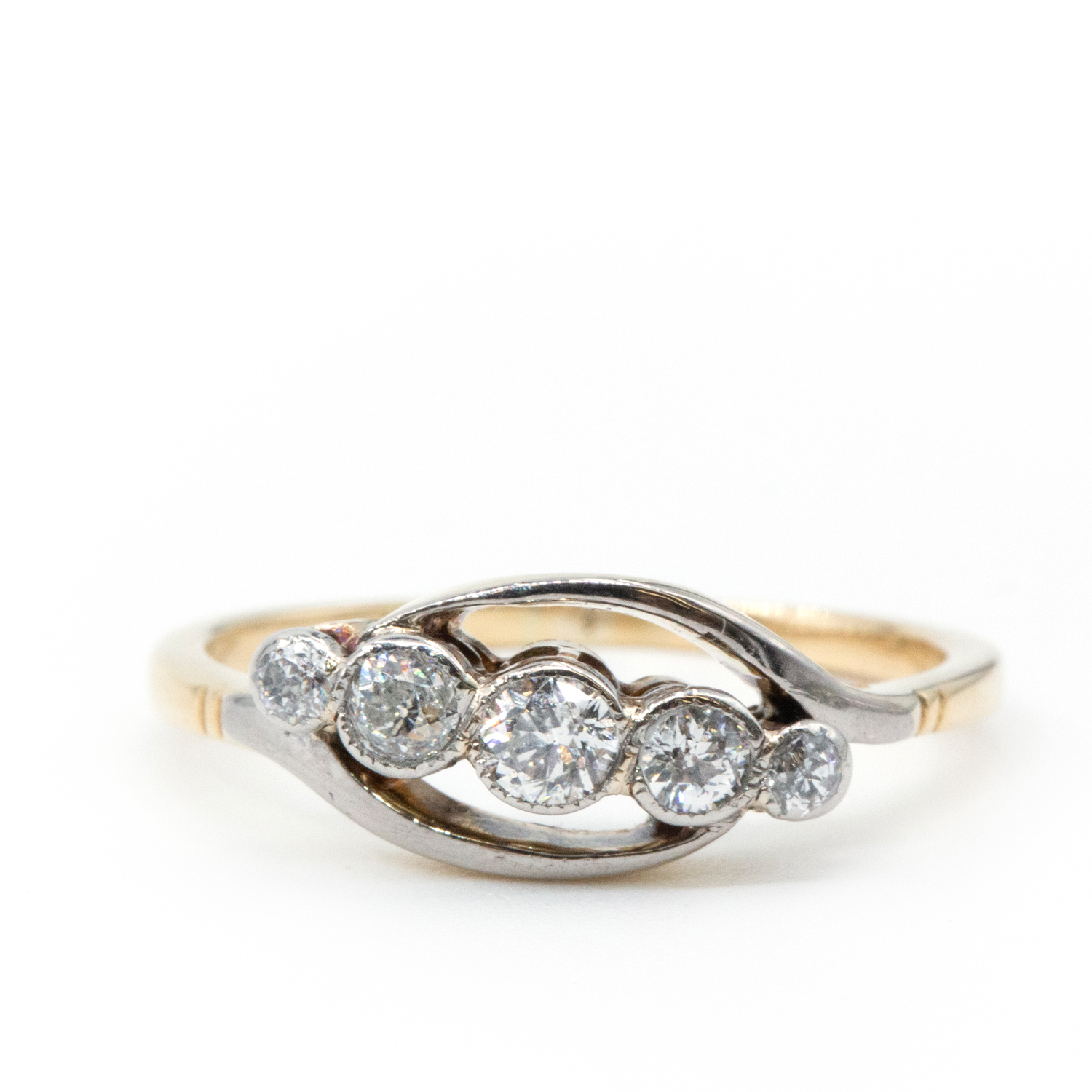 Old Cut Diamond 18ct Gold Ring