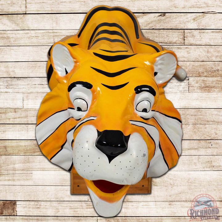 Original Large Esso Tiger Gas Station Statue