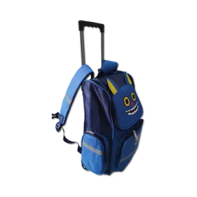 Children Trolley Schoolbag For Boys And Girls Blue |