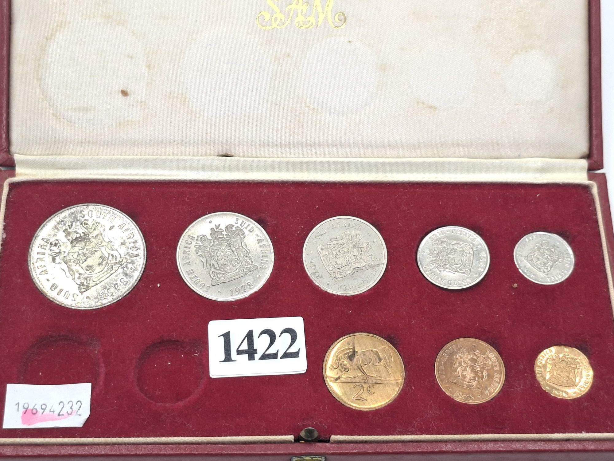 1422 · 1978 SOUTH AFRICAN MINT COIN SET