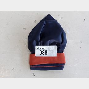 SILK SATIN BONNET - LARGE - NAVY BLUE - WOMEN -
