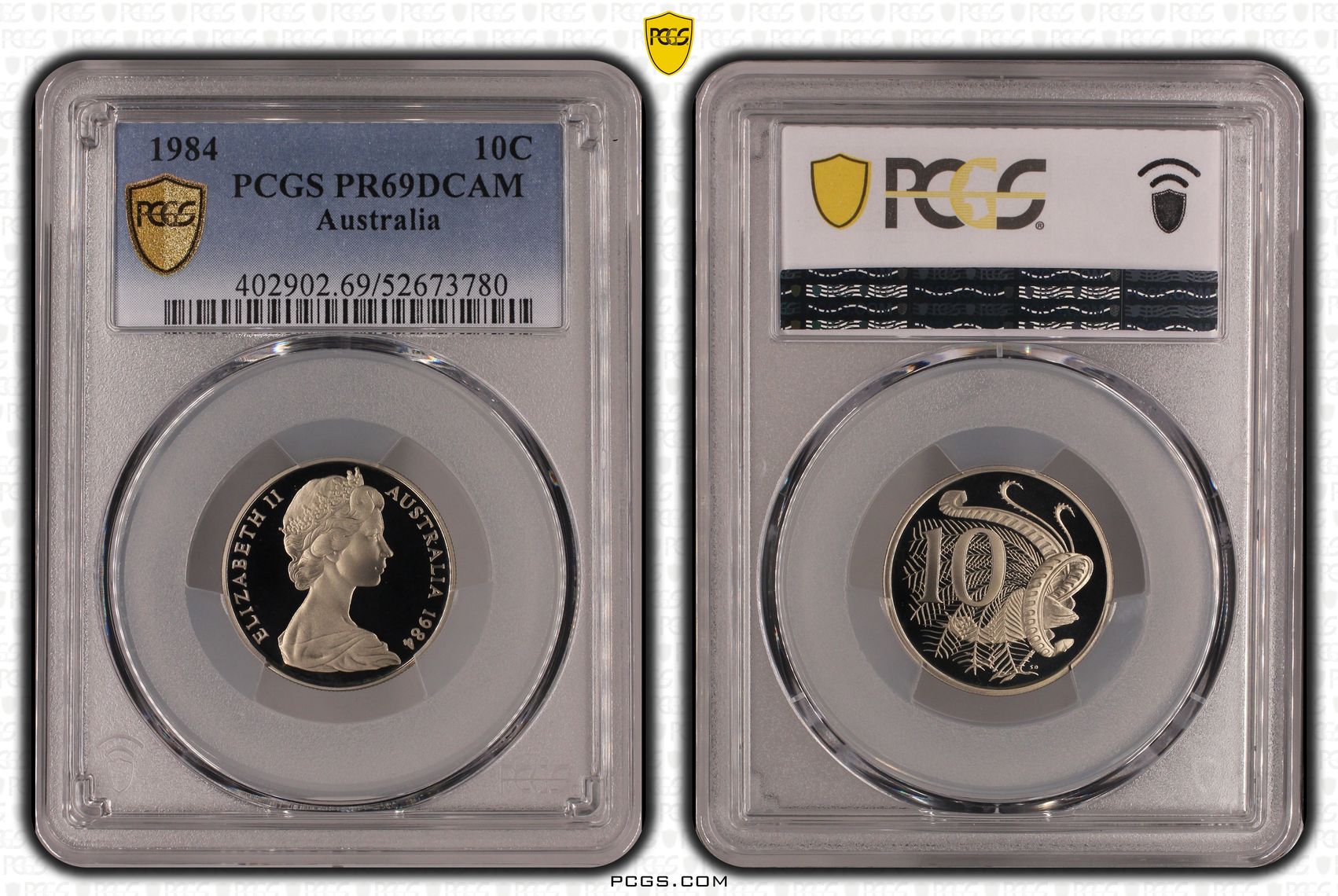 Ten Cent, 1984, Pcgs Pr69dcam