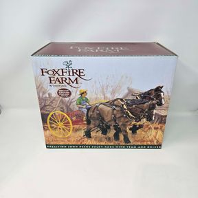 Lowell Davis Foxfire Farm Precision John Deere Sulky Rake w/Team & Driver Envying No Man #23