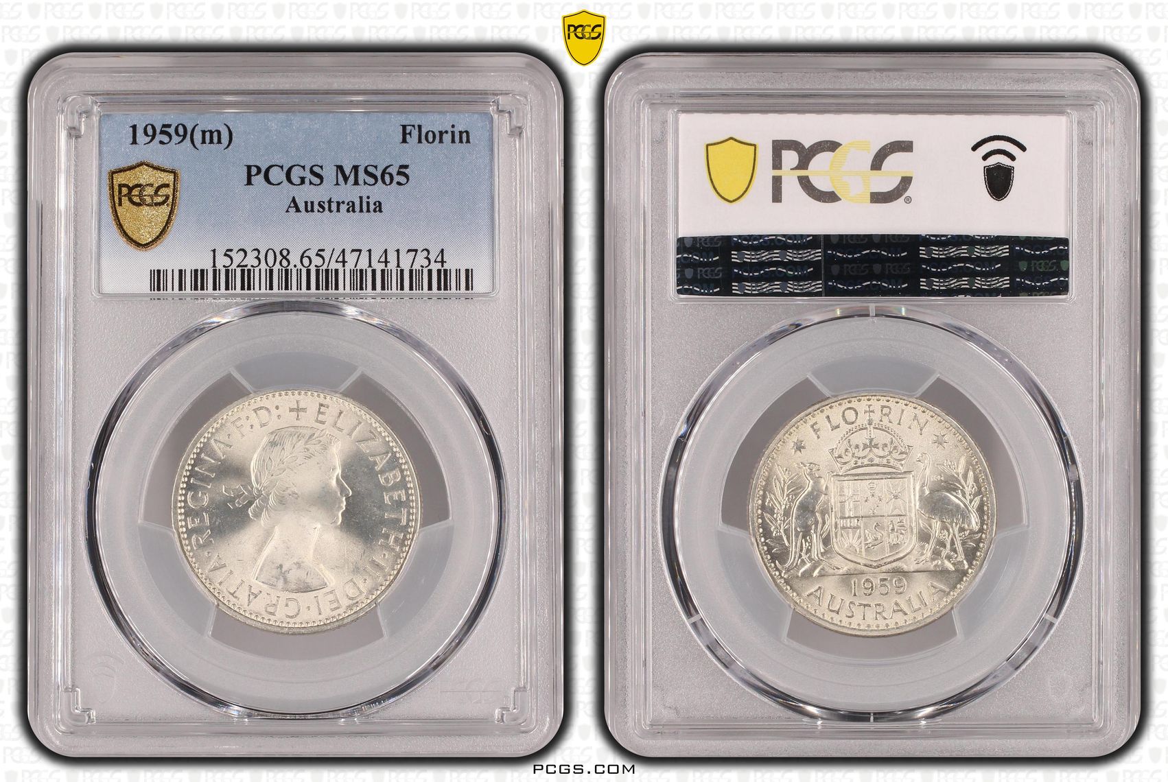 Florin, 1959(m), PCGS MS 65