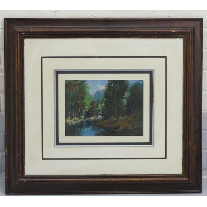ANTON BENZON - OIL ON BOARD