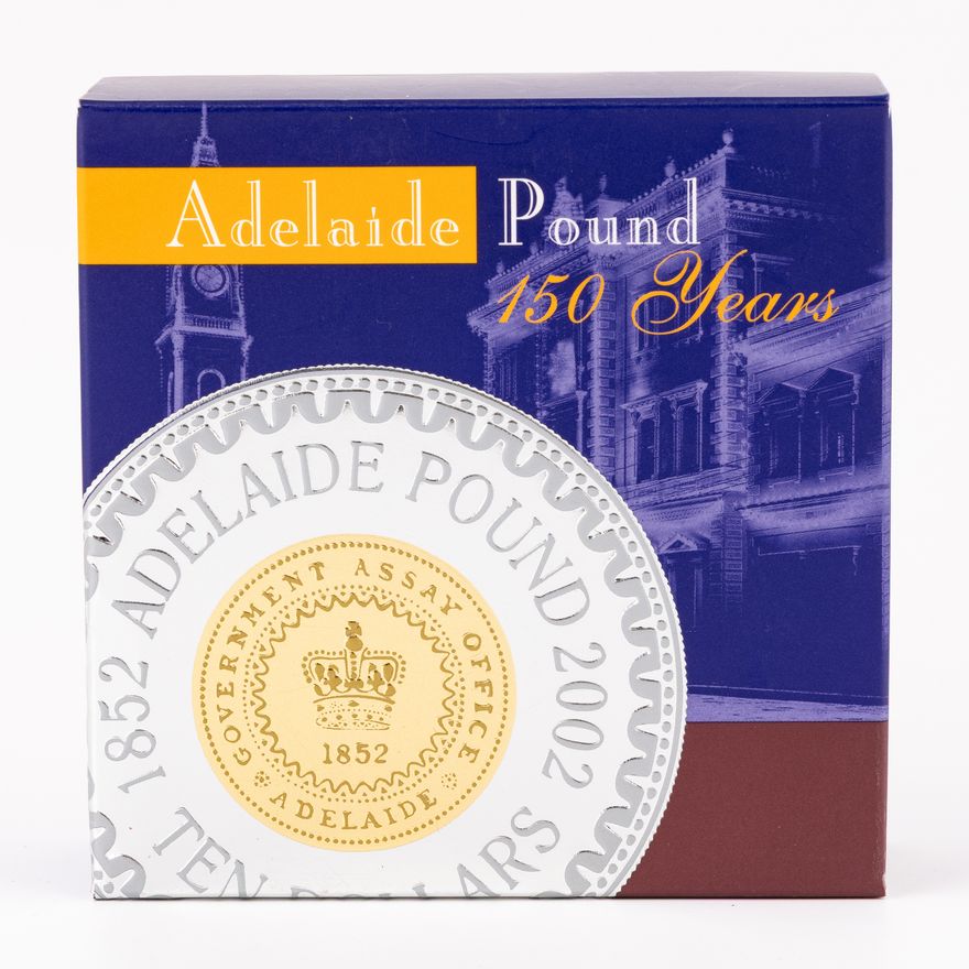 Elizabeth II, RAM - Adelaide Pound 150TH Anniversary, Ten Dollars, 2002,  FDC