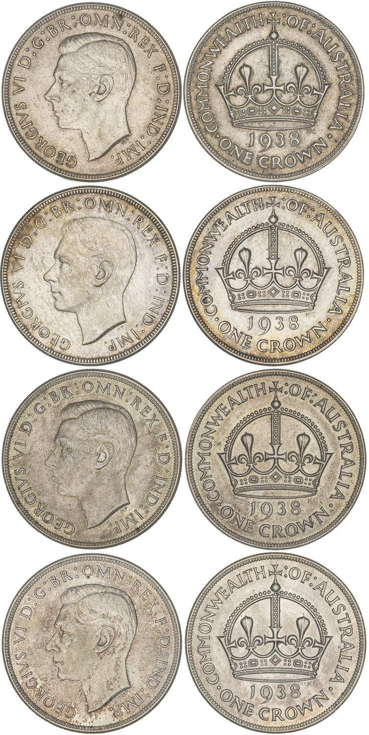 George VI, Crown, 1938, EF - aUNC