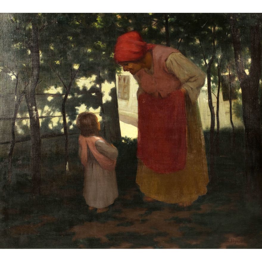 Leon Bigosiński | W zaciszu wiejskiem, 1912 r.