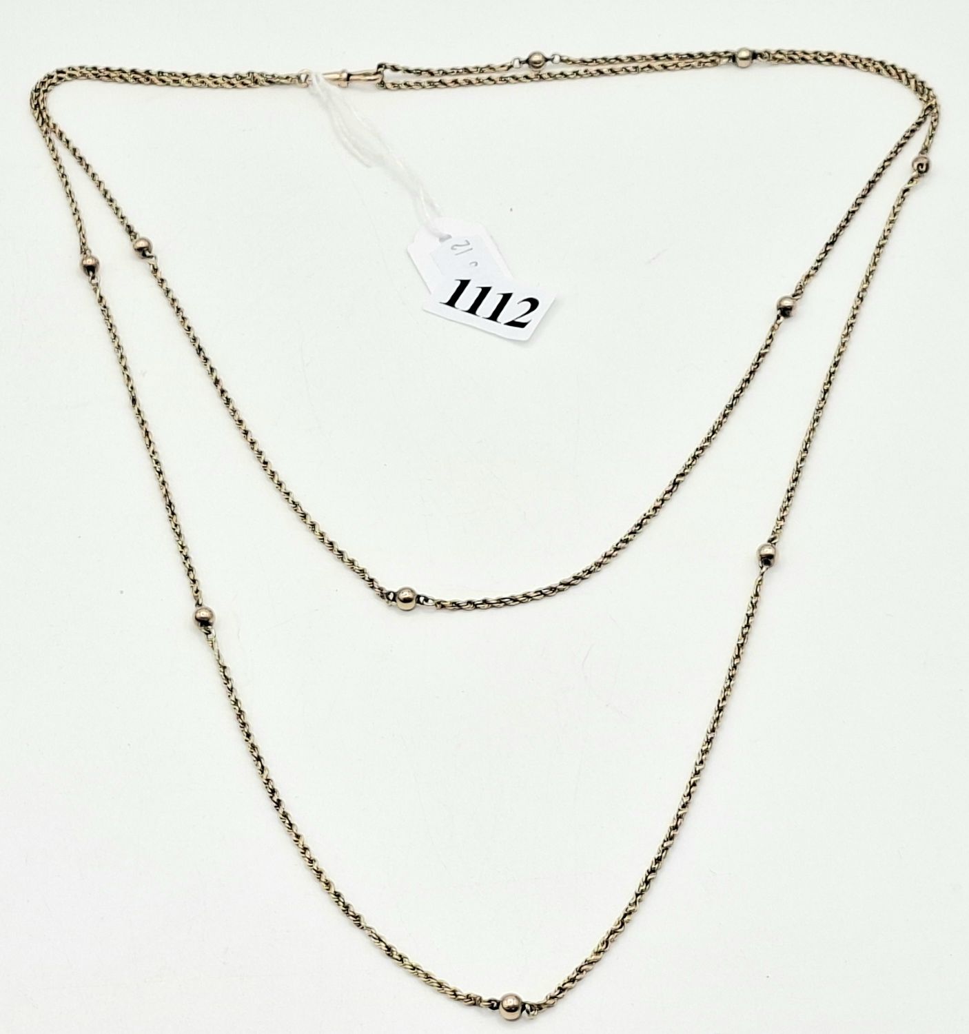 9ct Gold Twist Fob Chain