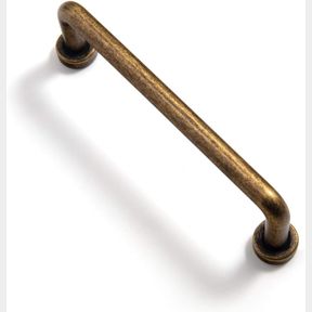 3.78" HOLE CENTER GOO-KI ANTIQUE BRASS KITCHEN CABINET HANDLES,VINTAGE,3-3/4 INCHES CENTER TO CENTER (6 PACK)