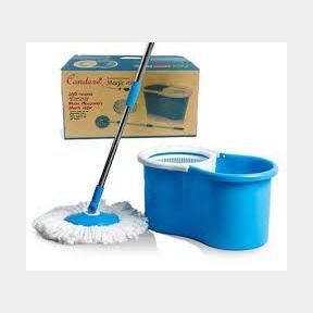 Casey Condere Magic 360 Mop includes extra mop head with bucket | BROKEN HOLE AT BOTTOM