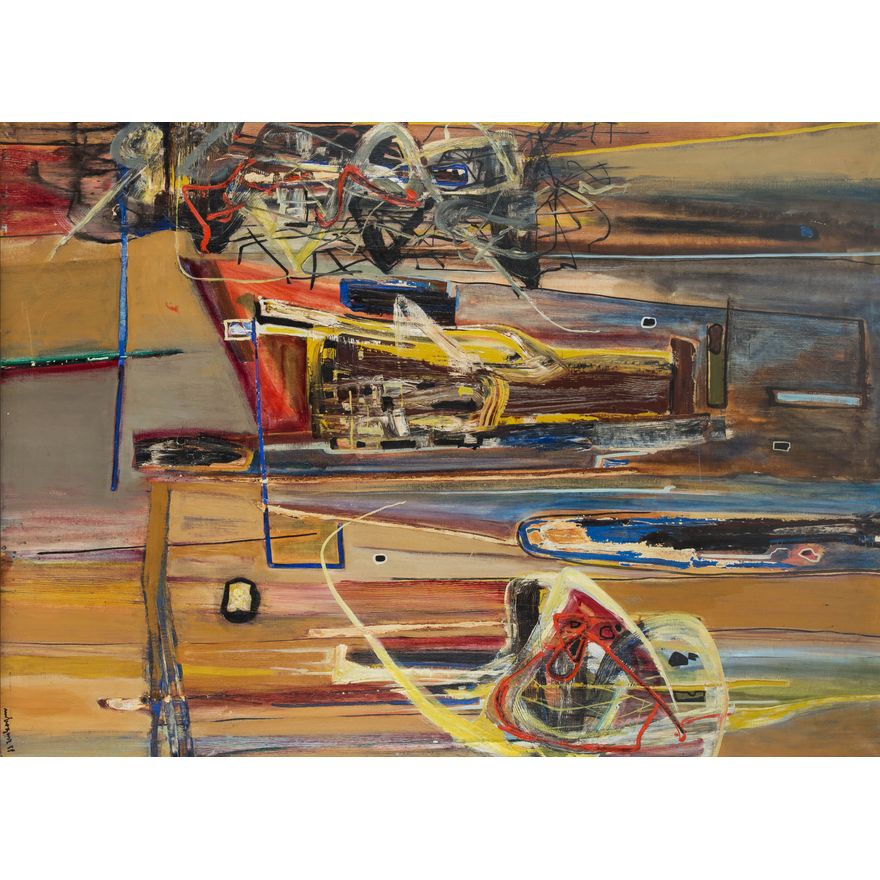 Marian Bogusz | Dramatischex landschaft, 1958 r.