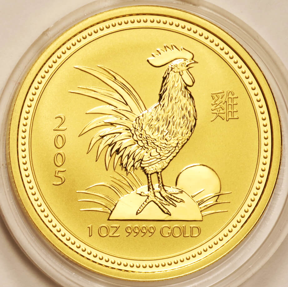 【お買い得2024】2005年　オーストラリア 　干支　ニワトリ 銀貨　10オンス 貨幣