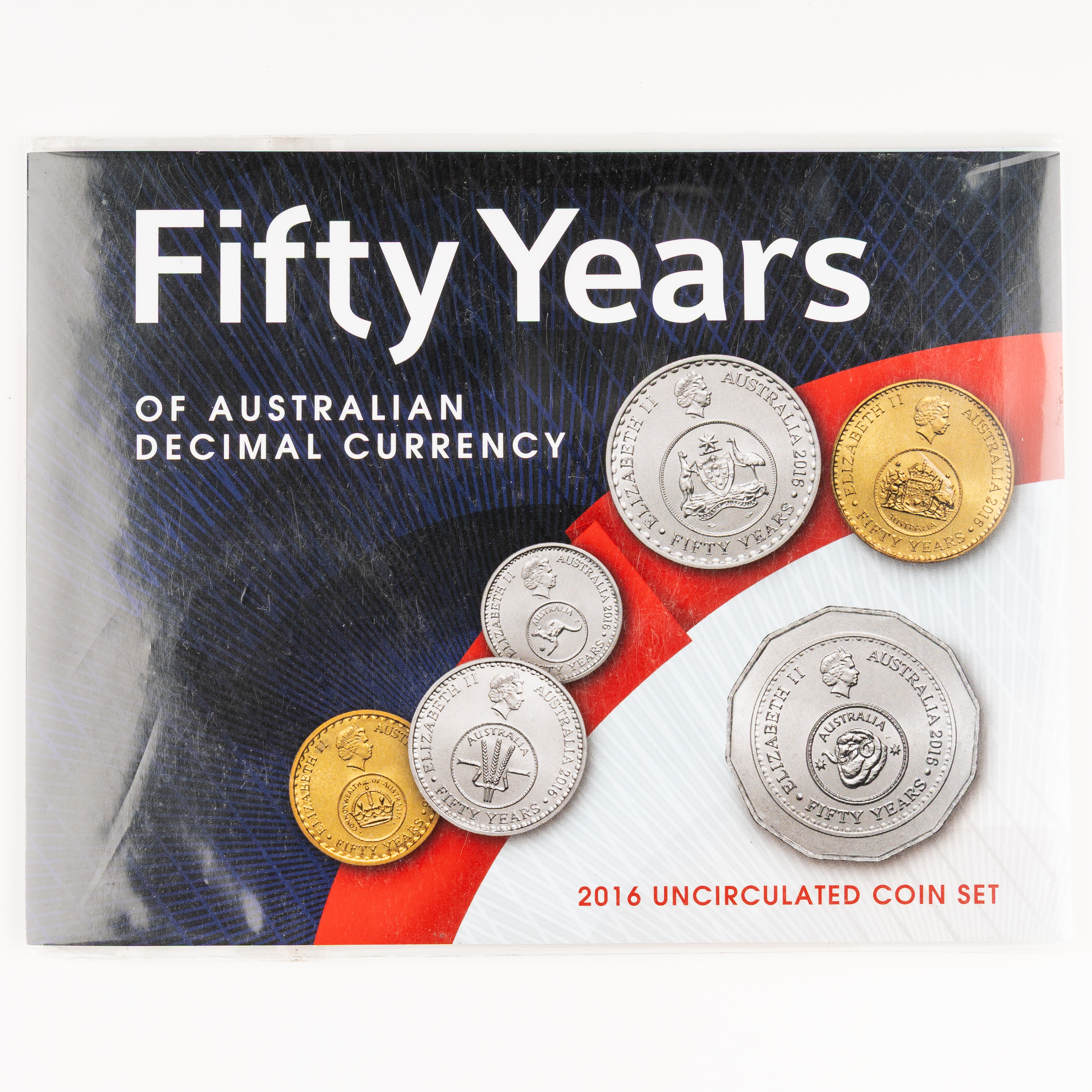 Elizabeth II, Downies - Fifty Years of Decimal Currency, Five Cents - Two Dollars, 2016, UNC
