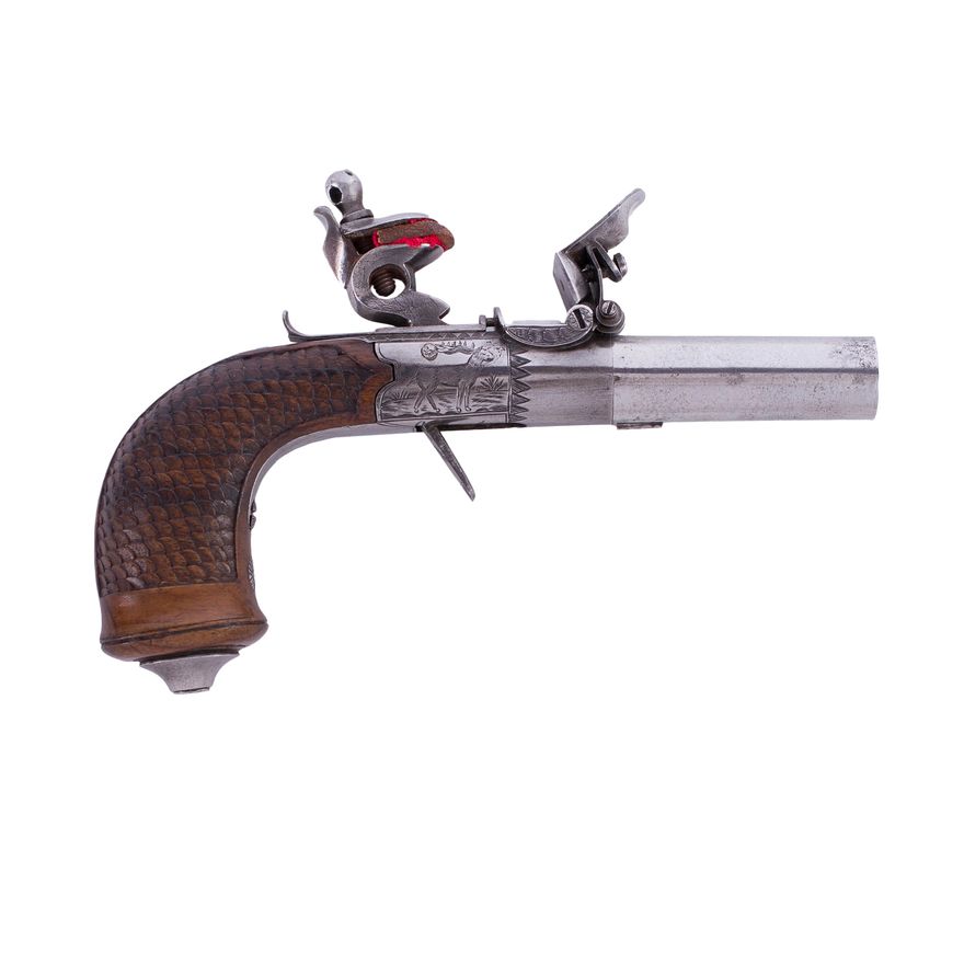 Pistolet skałkowy kieszonkowy, XVIII/XIX w.