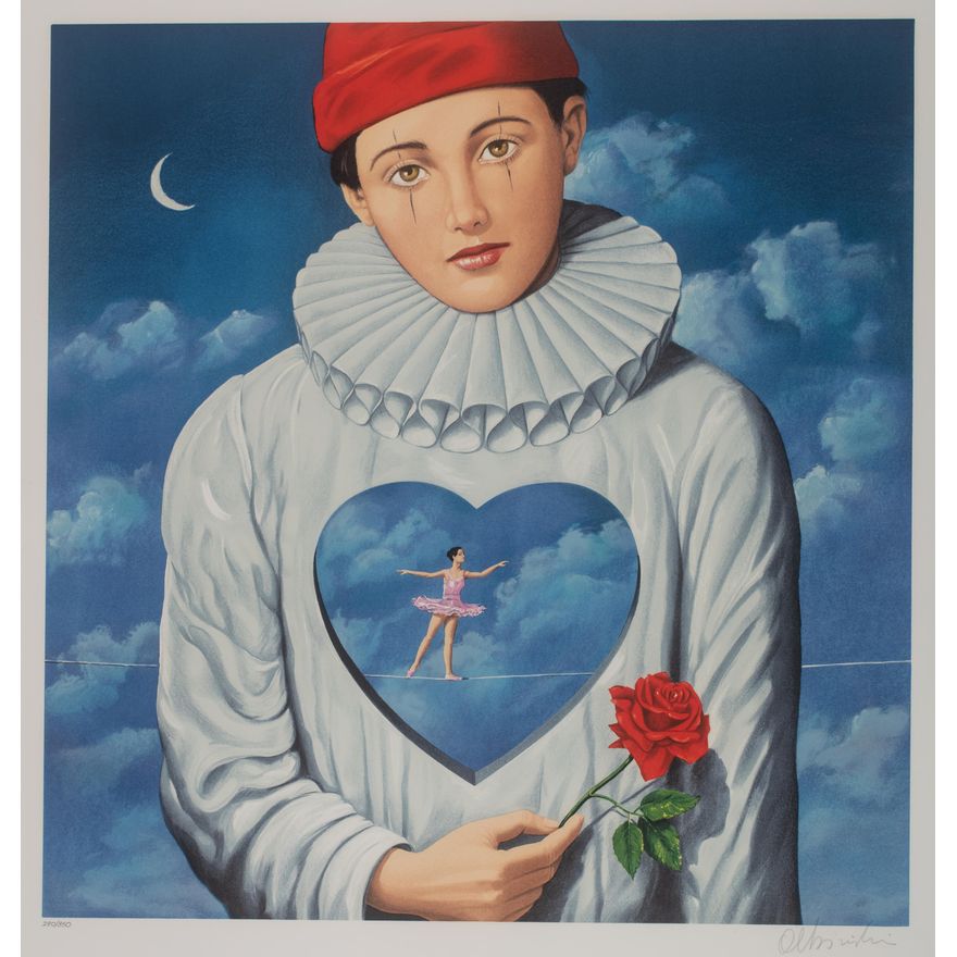 Rafał Olbiński | Zakochany pierrot