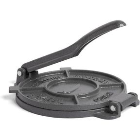 ALPHA LIVING TORTILLA PRESS 8 INCH CAST IRON QUESADILLA MAKER HEAVY DUTY EMPANADA MAKER PRESS
