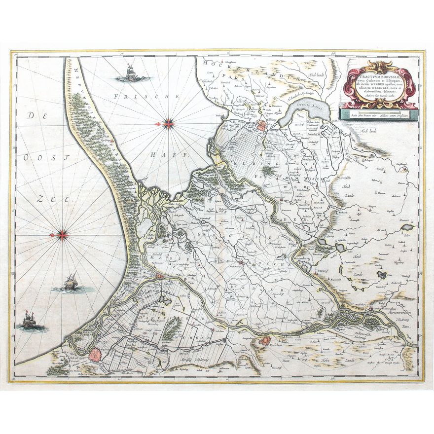 Willem Janszoon Blaeu | Tractuum Borussiae circa Gedanum et Elbingam...