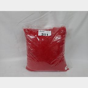 FAUX FUR SCATTER CUSHION PLUSH PILLOW (SET OF 2) - WINE RED -