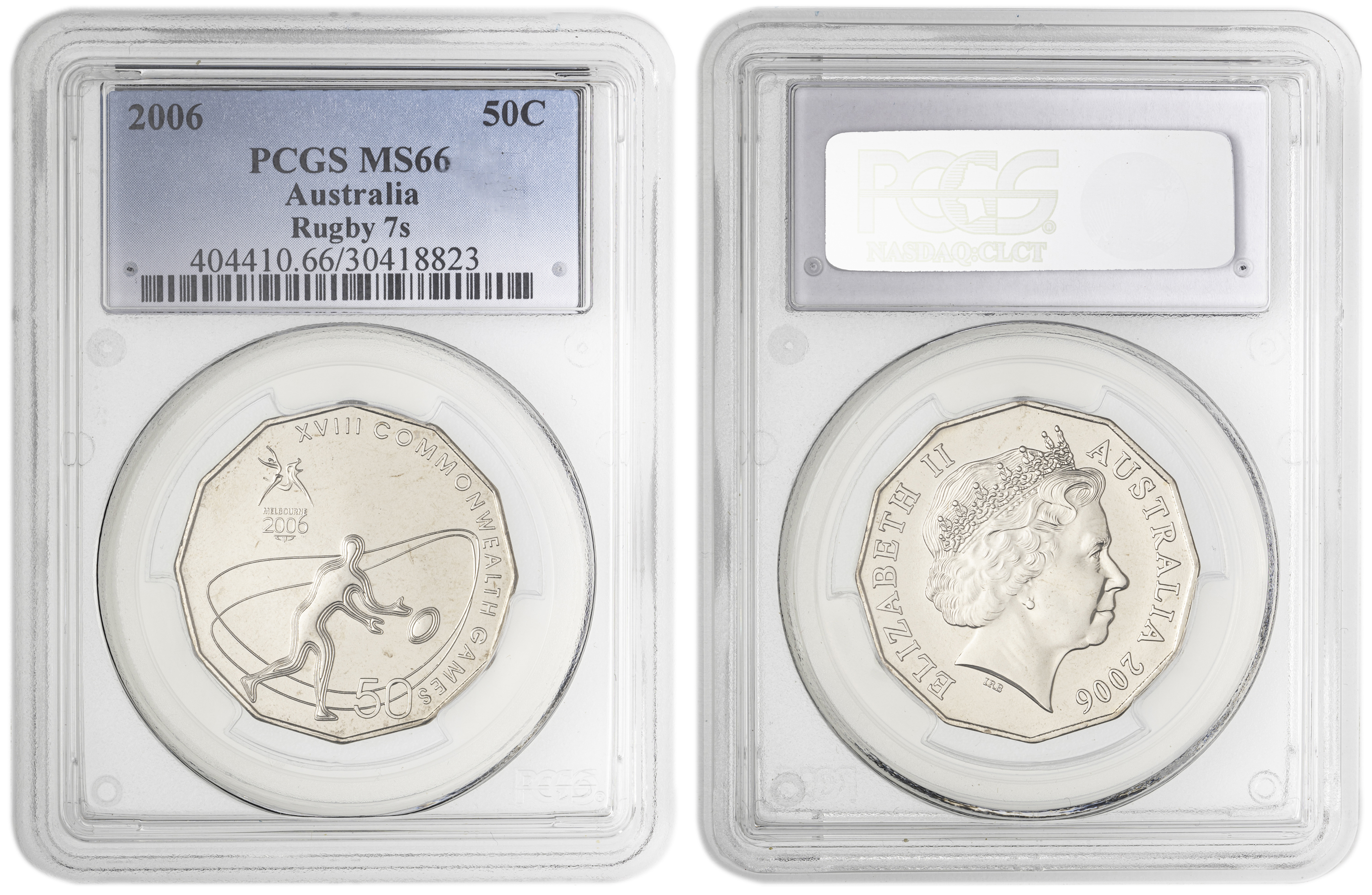 Rugby 7s , Fifty Cent, 2006, PCGS MS66