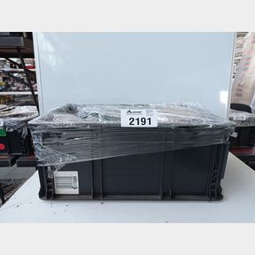 TOTE OF ASSORTED GOODS''THESE ITEMS MAY INCLUDE OPEN BOX- DEFECTIVE OR INCOMPLETE ITEMS'' BUYERS BEWARE!(PLASTIC CRATE NOT FOR SALE)