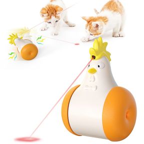 Electronic Chicken Cat Toy with Lazer Orange |