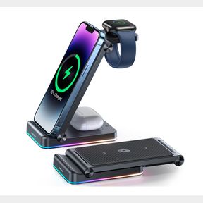 3 in 1 Multi Function Foldable Wireless Charging Stand |