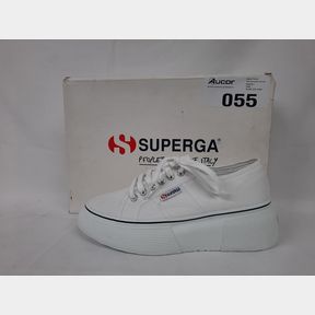 SUPERGA 2287 BUBBLE LINE PLATFORM - ABB WHITE/BLACK - UK 5.5