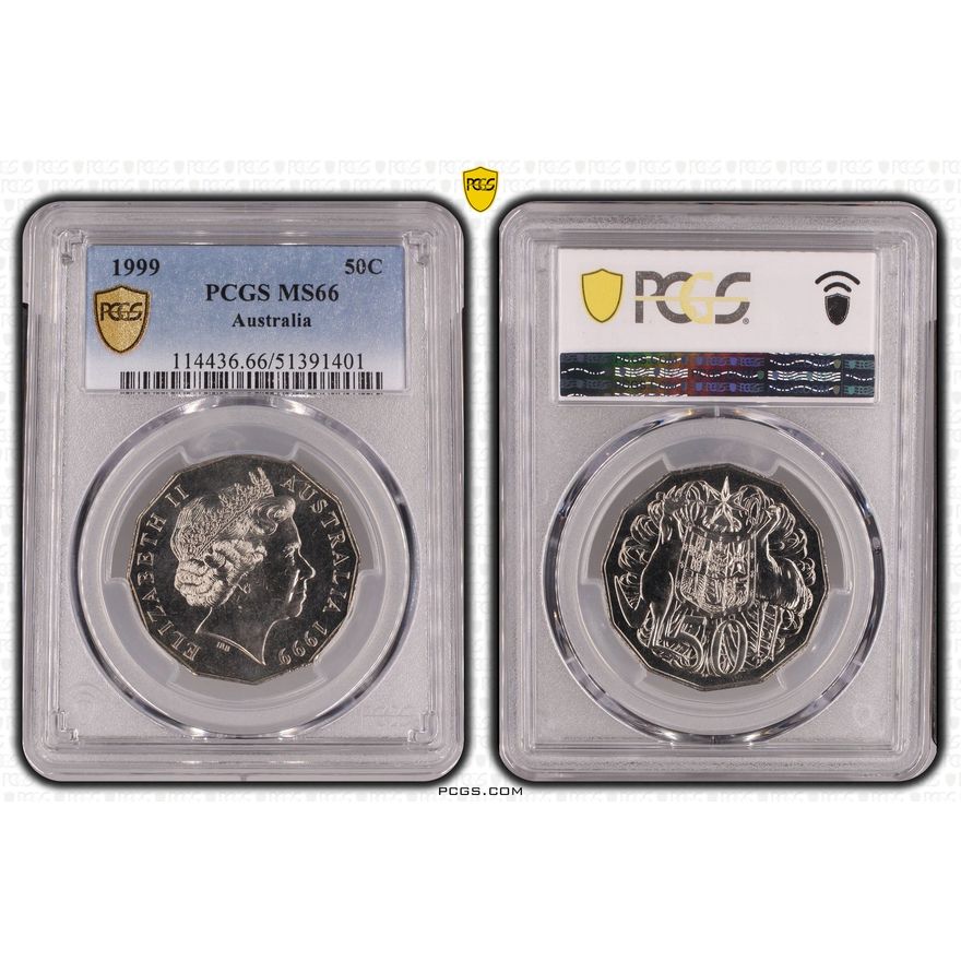 Fifty Cent, 1999, PCGS MS66