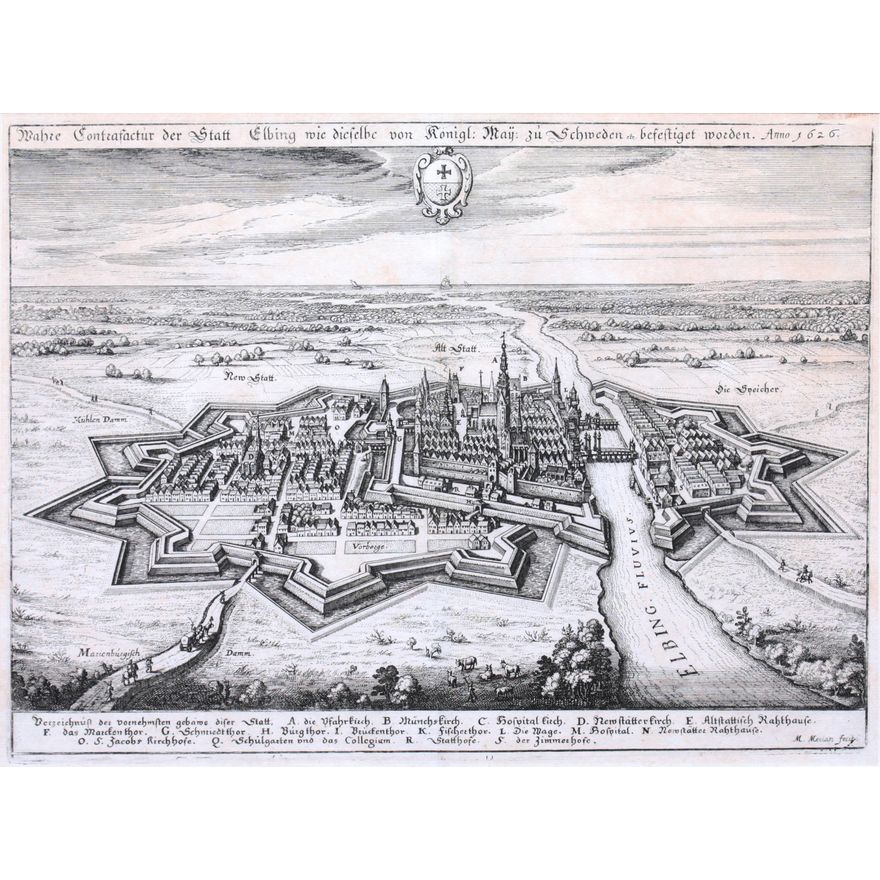 Matthäus Merian | Wahre Contrafactur der Statt Elbing wie diesselbe…