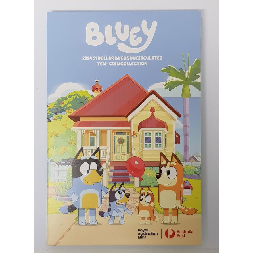 Bluey Ten Coin Unc. Dollarbucks Coin Collection - 2024
