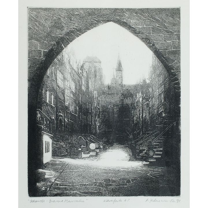 Alina Jackiewicz-Kaczmarek | Gdańsk - Brama Mariacka, 1991