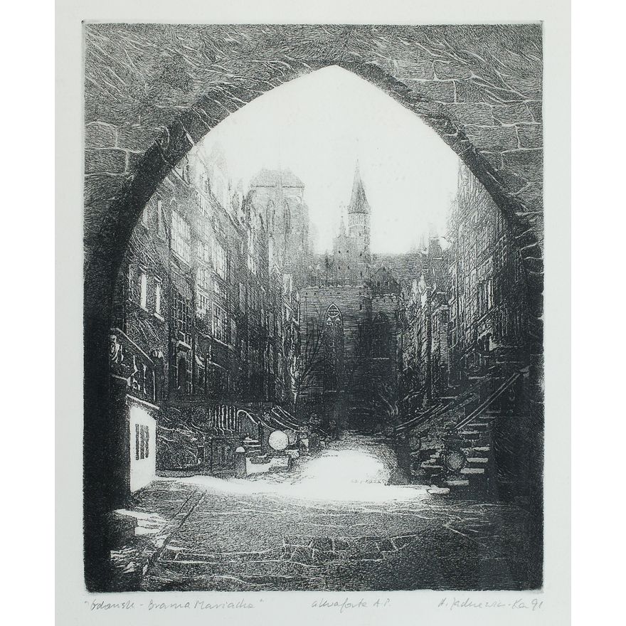 Alina Jackiewicz-Kaczmarek | Gdańsk - Brama Mariacka, 1991
