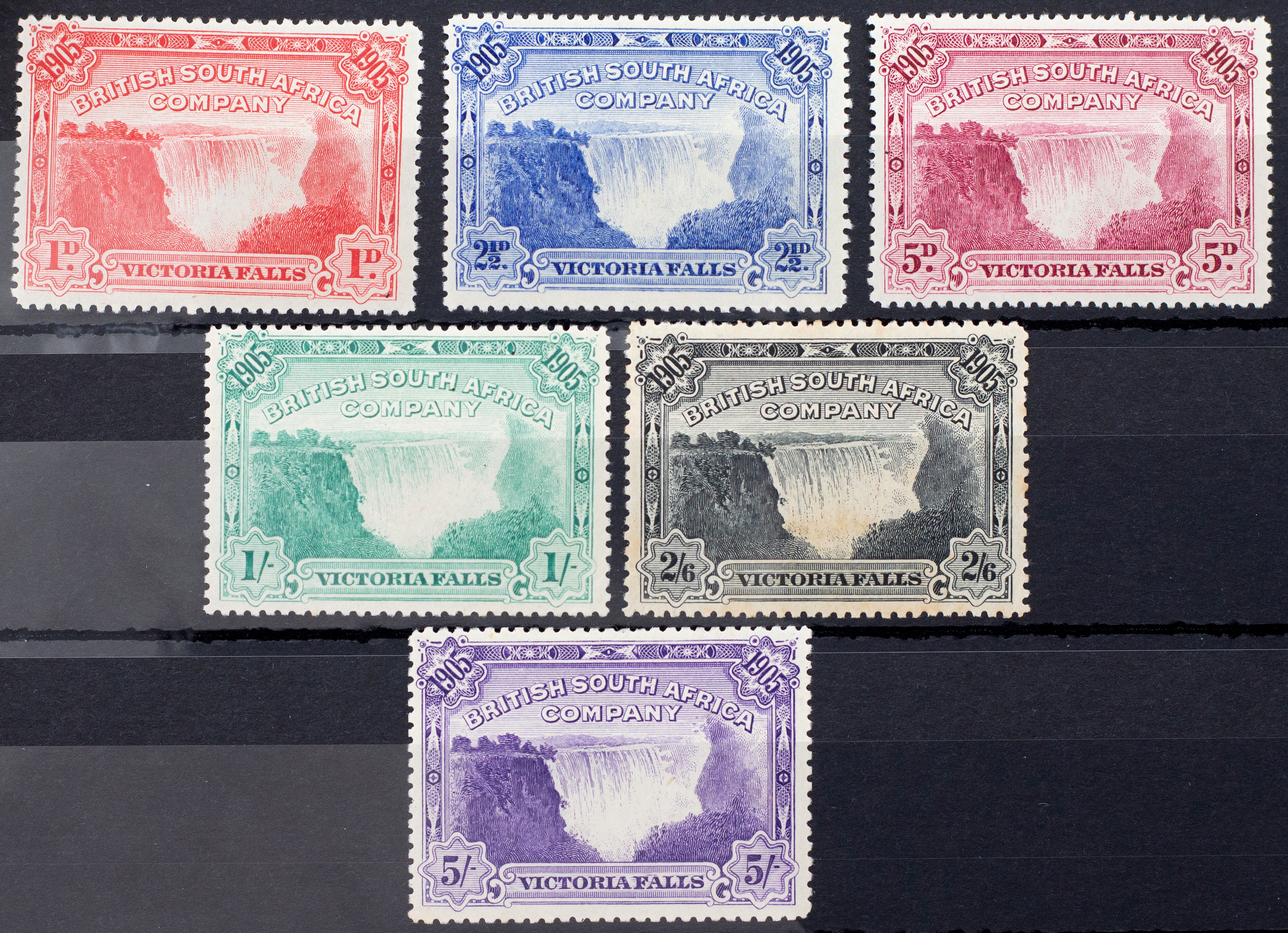 Rhodesia, British South Africa Company, Victoria Falls, 1905, Good