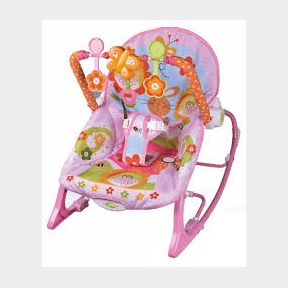 Totland Infant to Toddler Baby Musical Rocker - Pink -Bar 9902089967247- 51745/22901 SN B2 (S7)