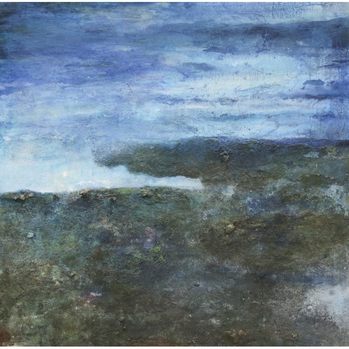 Richard H. Davis ''Shoreline'' Mixed Media