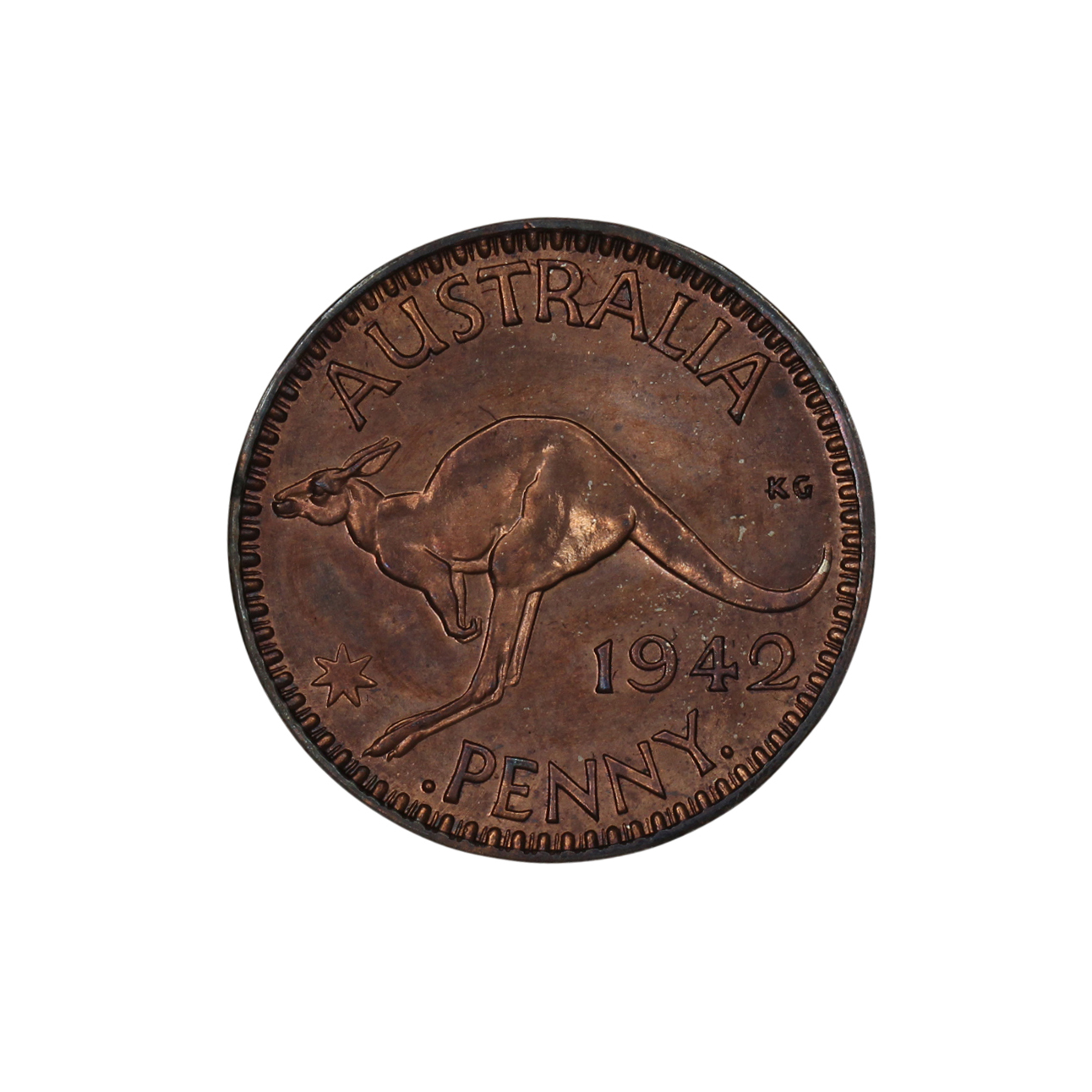 George VI, Penny, 1942-I, FDC