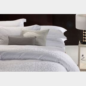 Chic Linen Luxurious Egyptian Cotton Bella Duvet Cover Set White King XL 320 Thread |