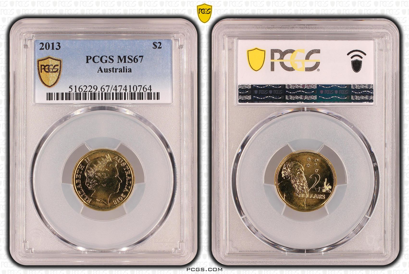 Elizabeth II, Two Dollar, 2013, PCGS MS67
