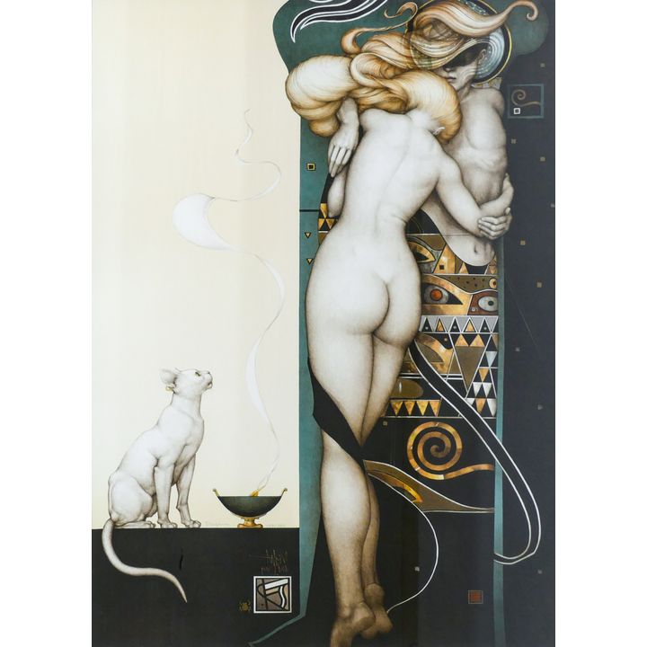 Michael Parkes ''Night and Day'' 1992 Stone Lithograph