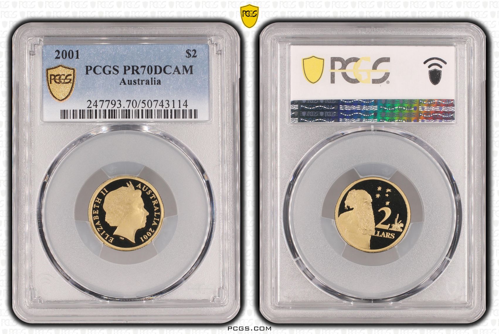 Two Dollar, 2001, PCGS PR70DCAM