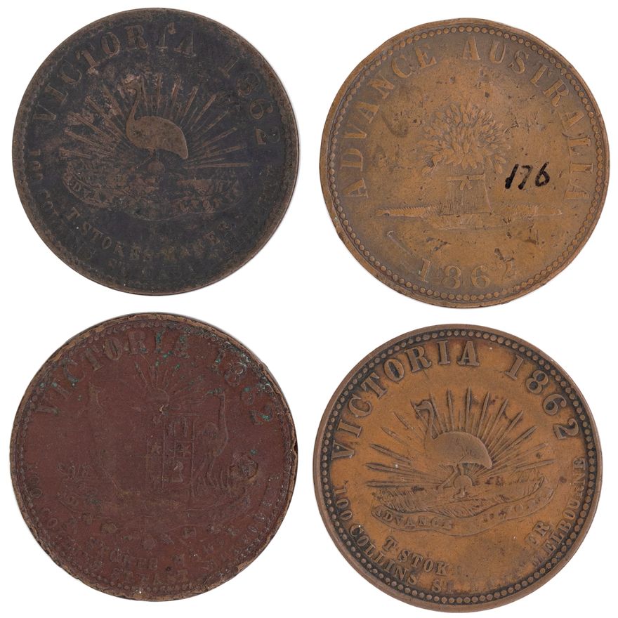Melbourne, Victoria, T. Stokes, Penny, 1862, F - aVF