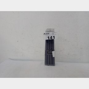 UNSCENTED CHIME TAPER CANDLE HAND POURED WAX CANDLES - 12 PCS - BLACK - 25 CM -