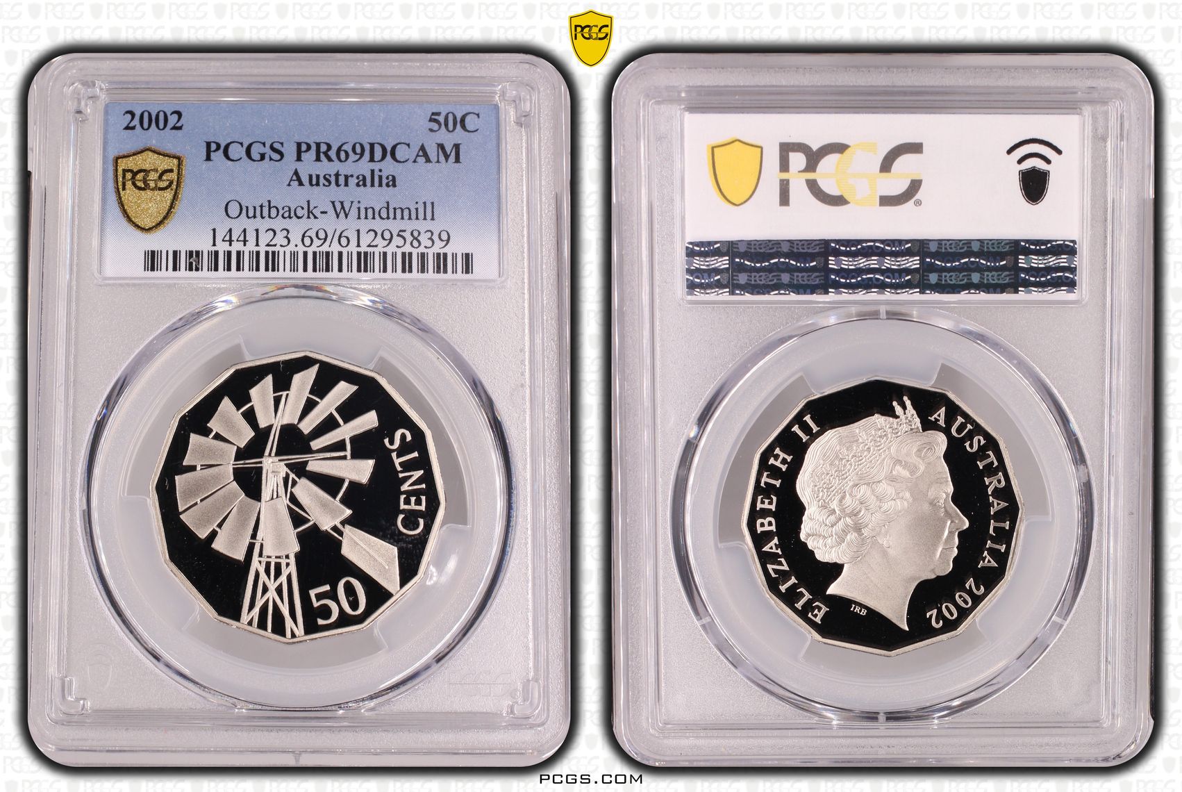 Outback-Windmill, Fifty Cent, 2002, PCGS PR69DCAM