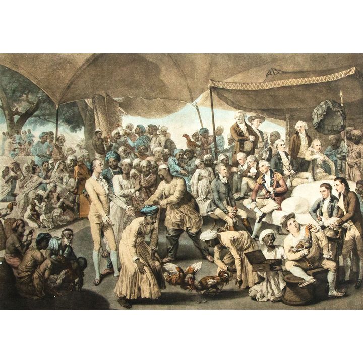 Johanne Zoffany 'Colonel Mordaunt’s Cock Match'