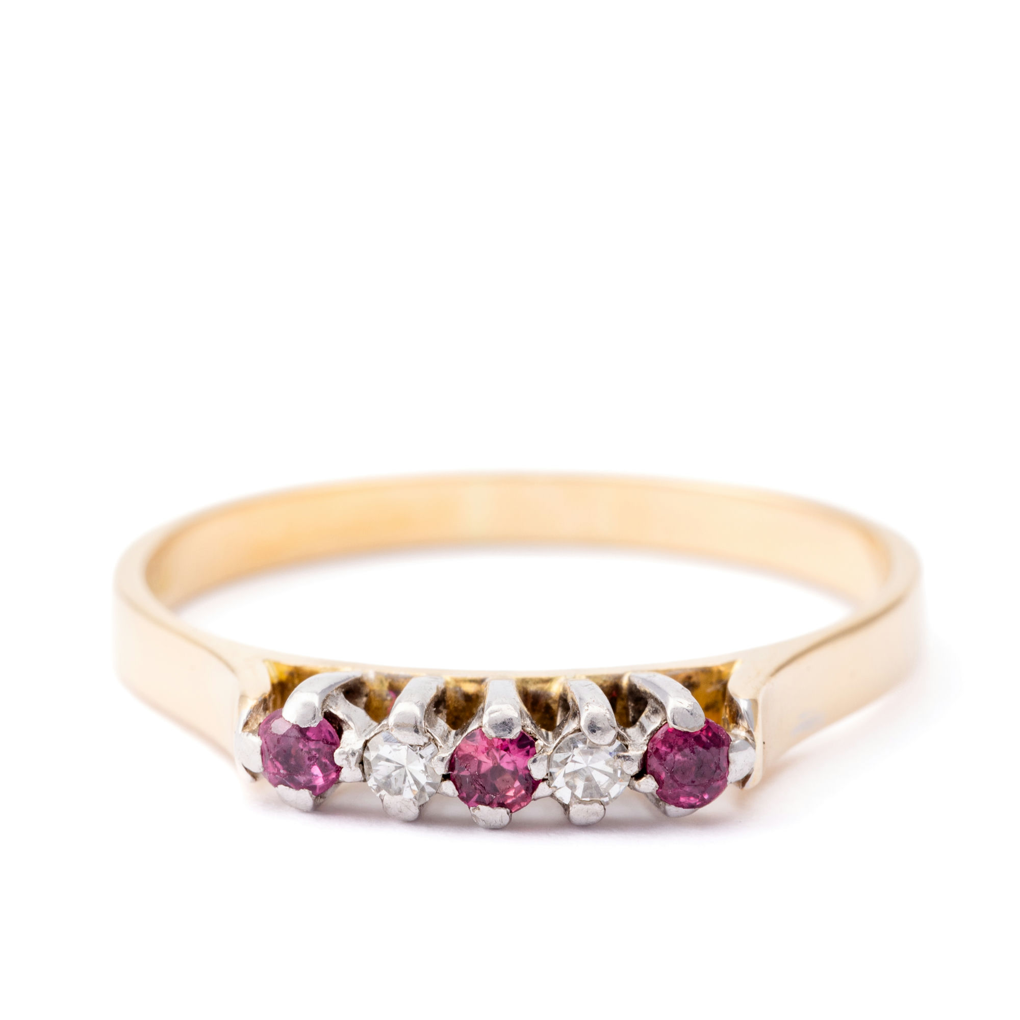 Ruby & Diamond Ring 18ct Gold,