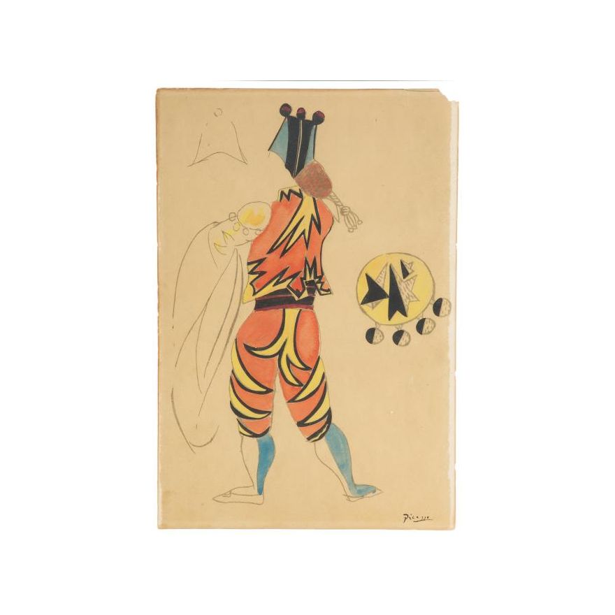 Pablo Picasso | Projekt kostiumu męskiego do baletu "Le Tricorne"